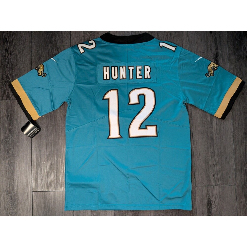 Travis Hunter #12 Jacksonville Jaguars Teal Football Game Jersey Men's Large - Picture 2 of 4